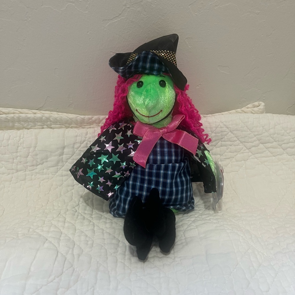 TY Beanie Babie Green Witch